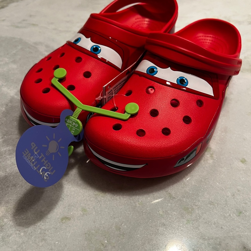 CROCS Red Lightning McQueen Clogs